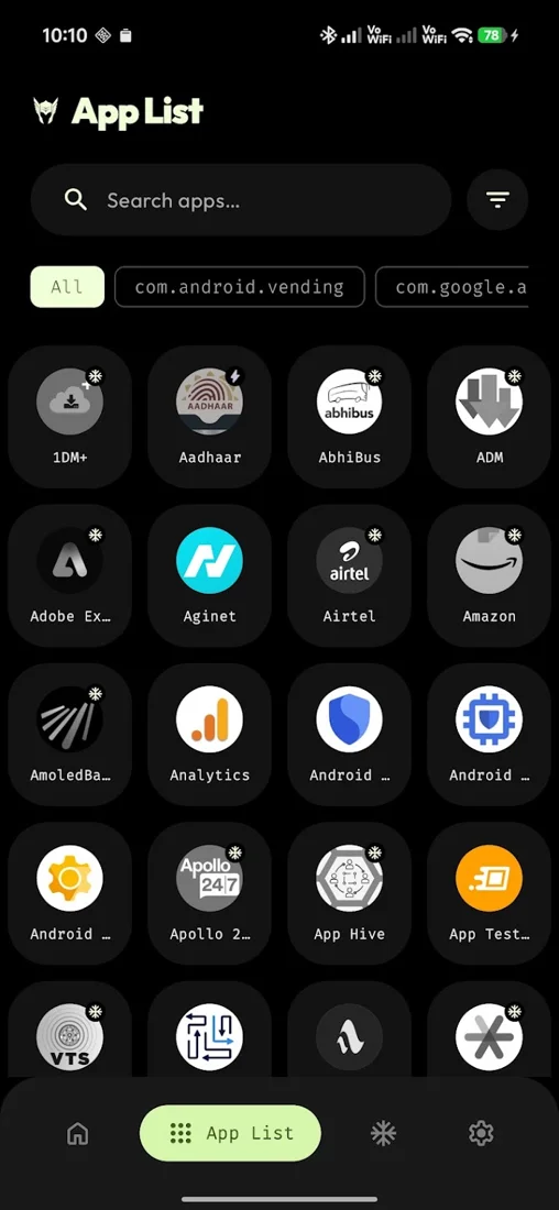 Thor’s app list, from the official Google Play listing